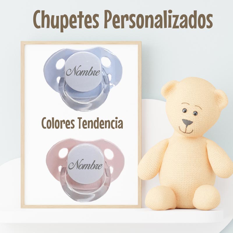Set de Gorrito y Chupete Personalizado - Cestas y canastillas para bebes-Set primera Puesta