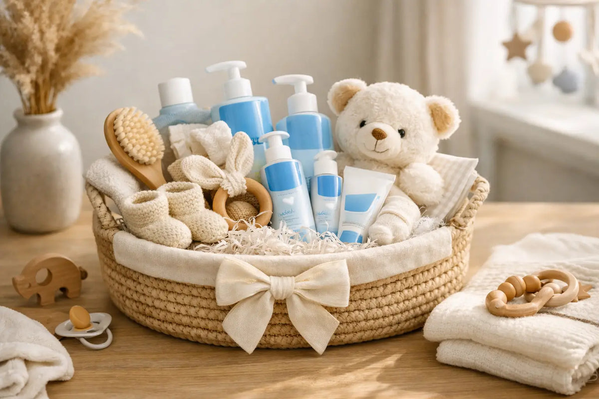 7 ejemplos de cestas de bebé con Mustela