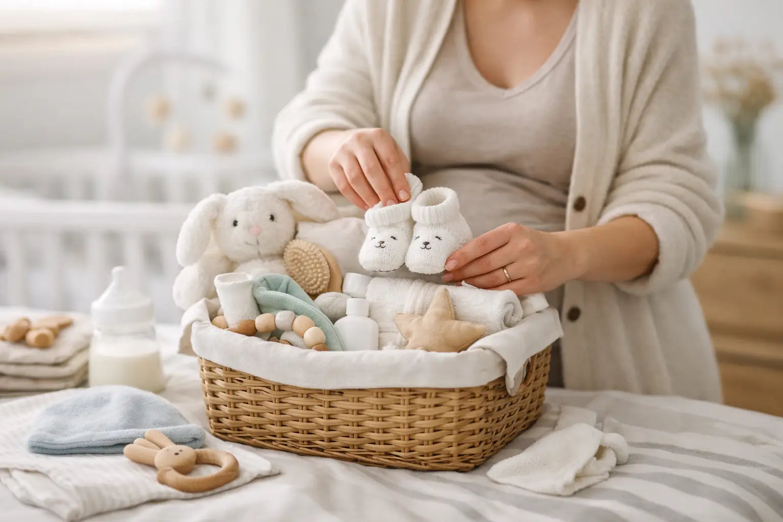 Cesta hospital bebé: qué llevar y regalar