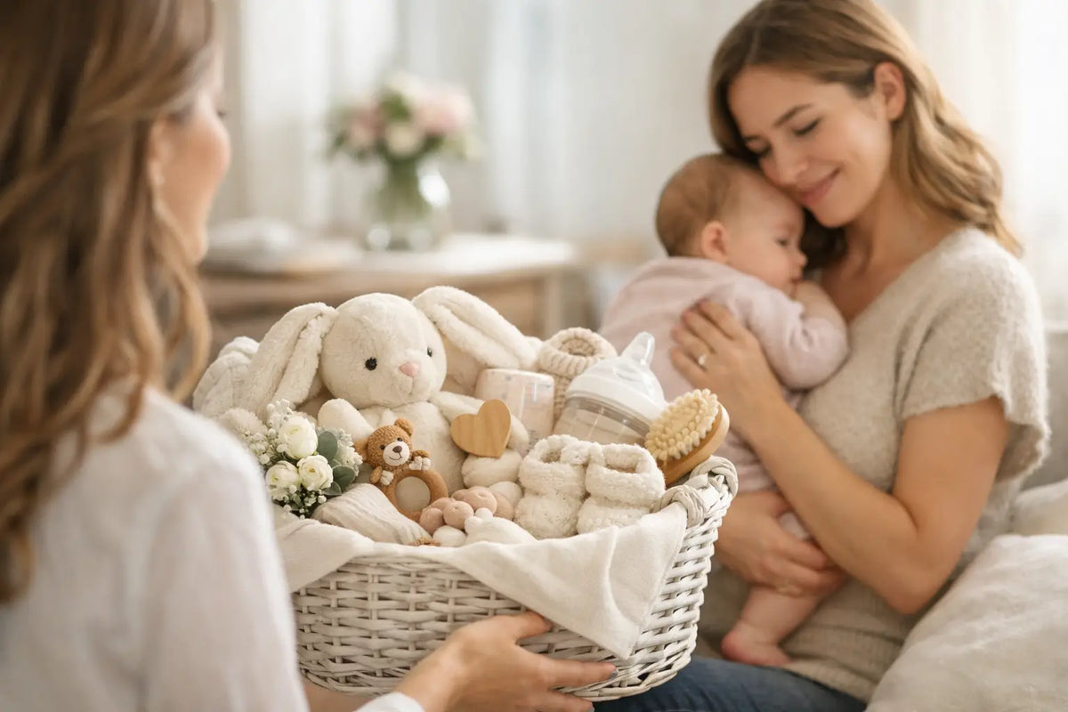 Ideas de cestas de bebé para madrinas que emocionan