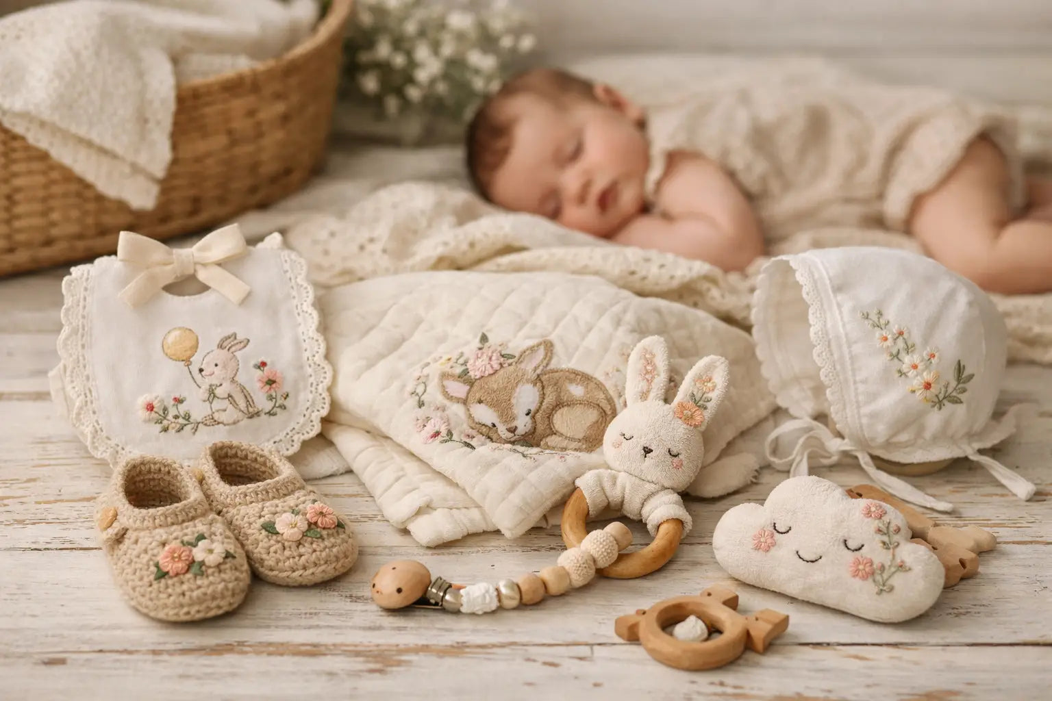 Tendencias en accesorios bordados para bebé