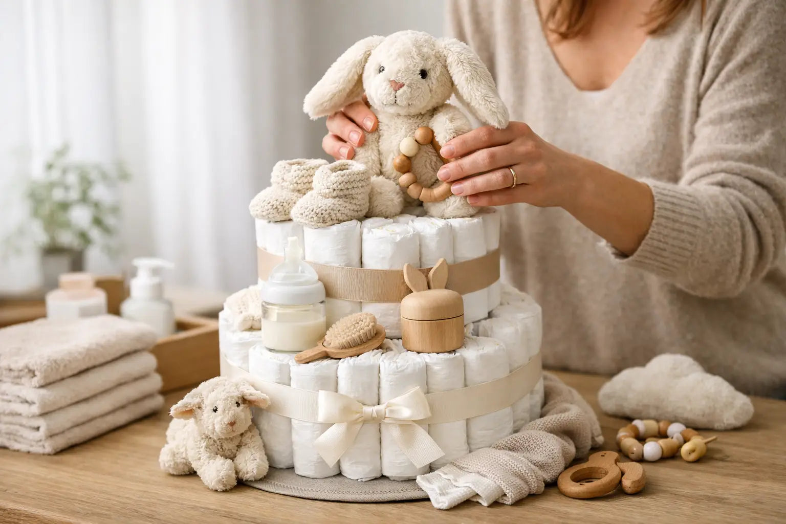 Qué poner en una tarta de pañales para acertar