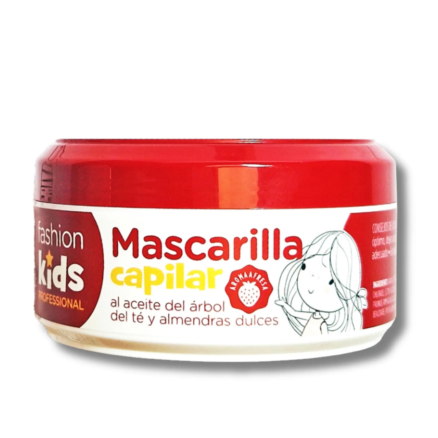Mascarilla Capilar Hidratante Fresa FashionKids Professional 200 ml