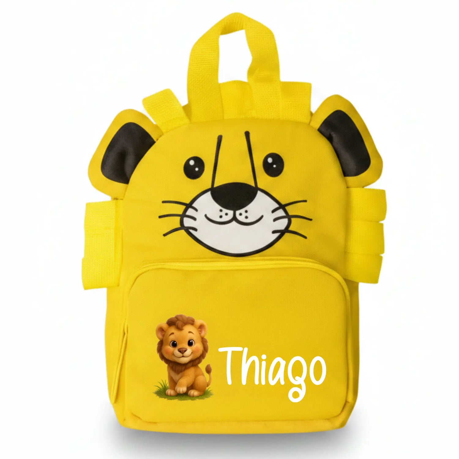 Mochila León Personalizada Con Nombre Para Guardería