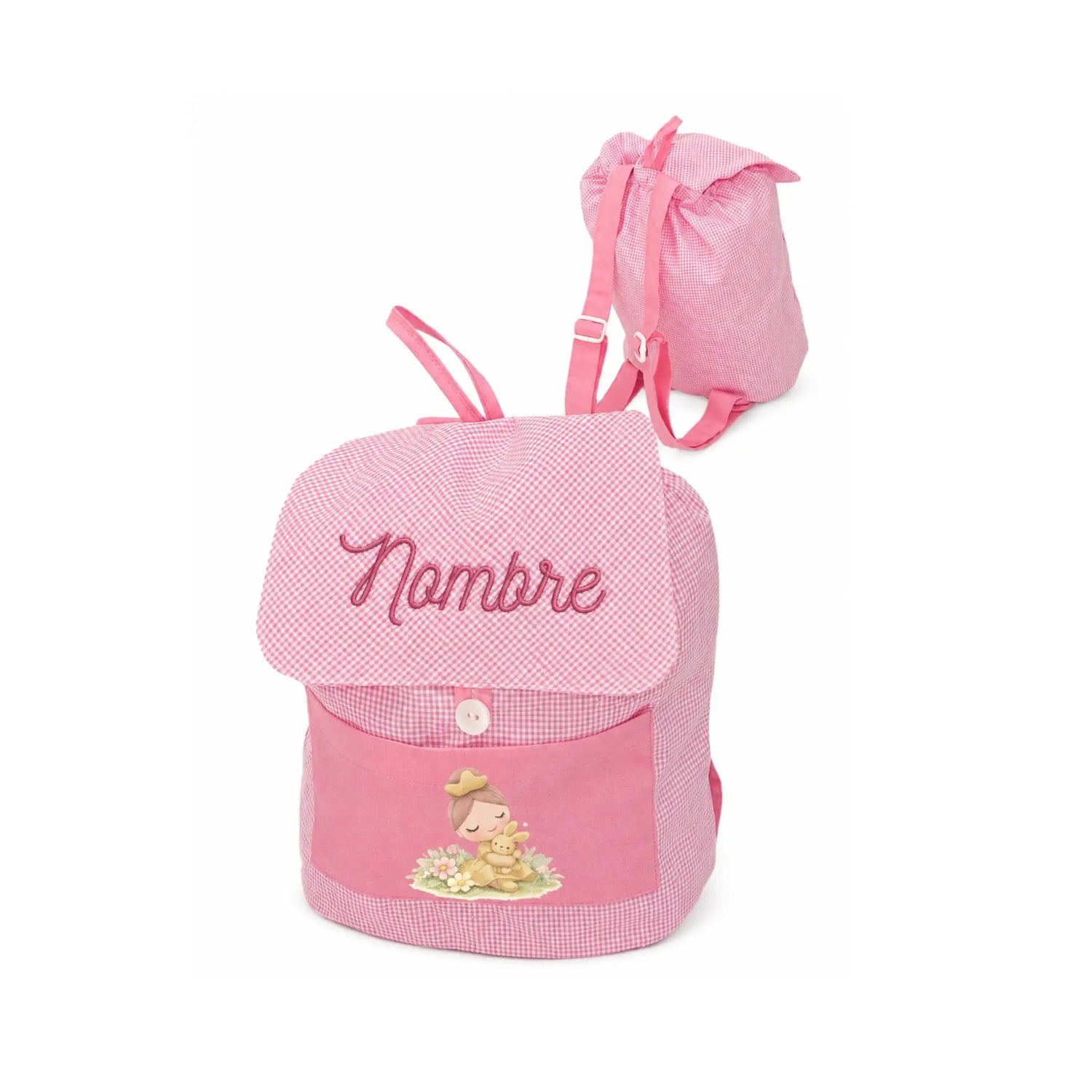 Mochila Guardería Personalizada Con Nombre Bordado