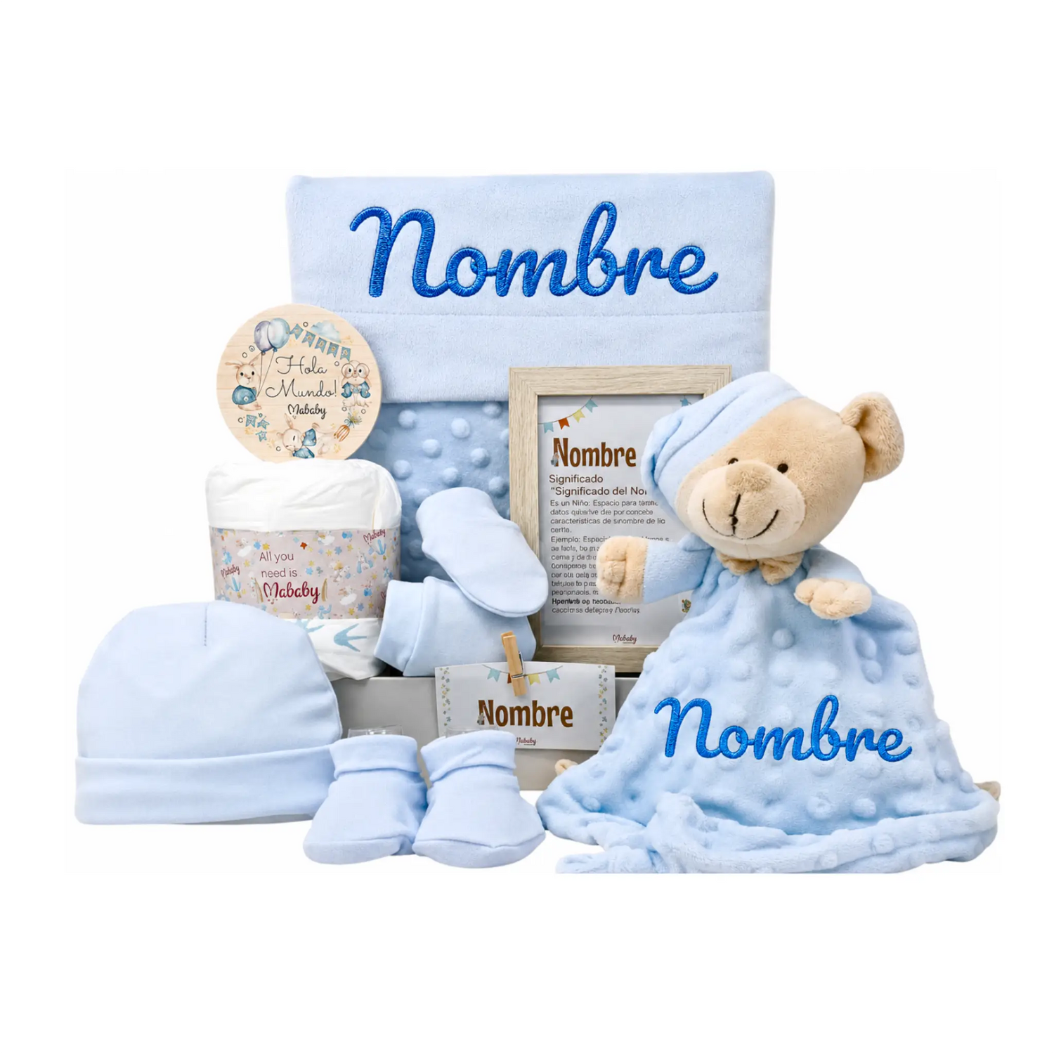 Canastilla Bebé Personalizada Velvet Dou Dou