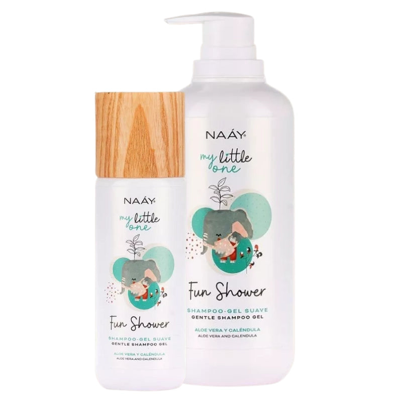 Champú gel suave para bebé niño o niña con aloe vera y caléndula, línea My Little One