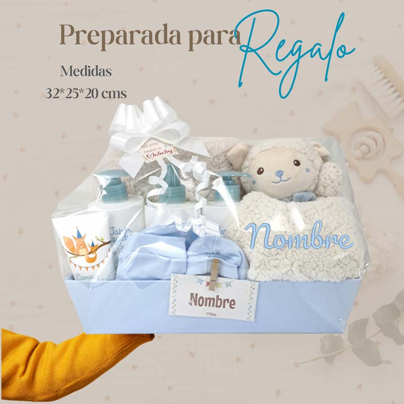 Canastilla Bubbles - Cestas y canastillas para bebes - Canastilla Personalizada