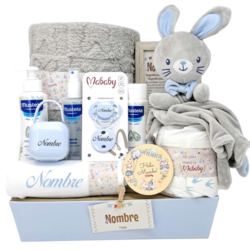 Canastilla My Bunny - Cestas y canastillas para bebes - cesta bebe personalizada