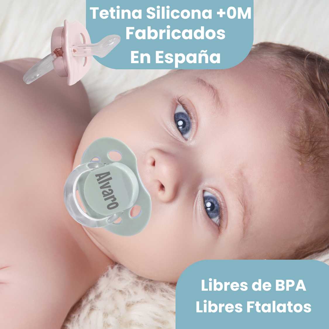 Cesta Bebe Menta Deluxe - Cestas y canastillas para bebes | Mababyshop - Canastilla Bebe Personalizada