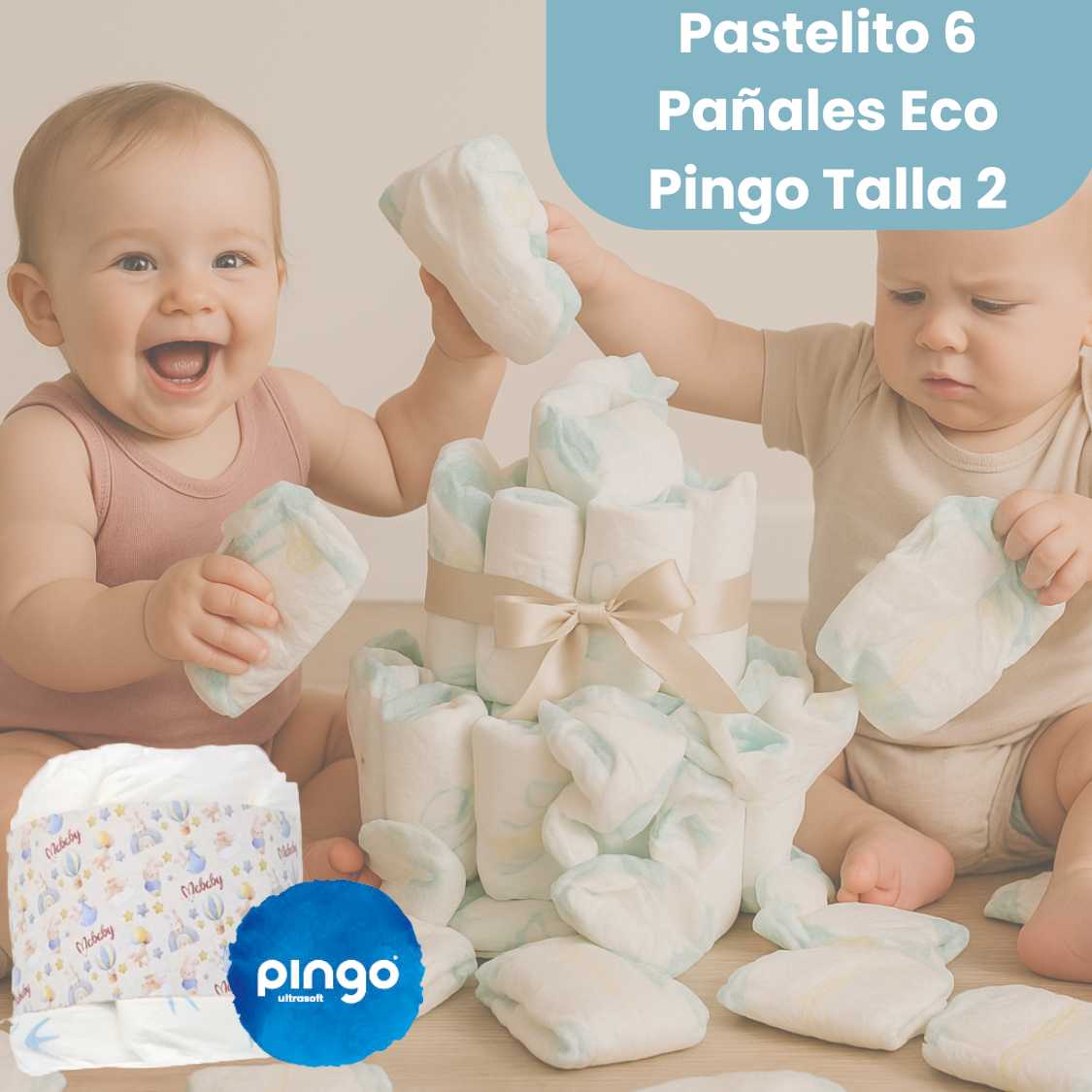 Cesta Bebe Menta Deluxe - Cestas y canastillas para bebes | Mababyshop - Canastilla Bebe Personalizada