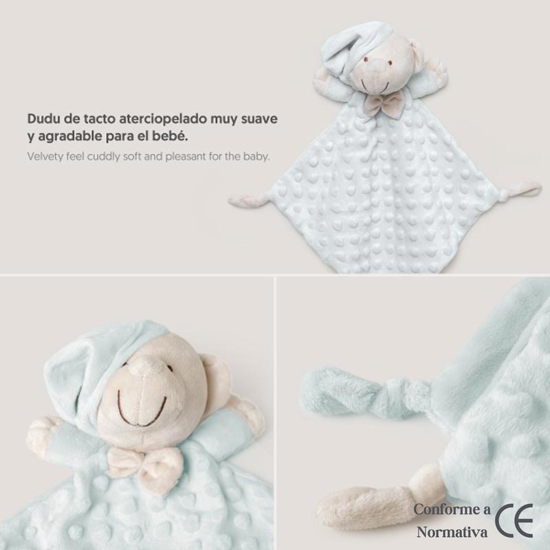 Cesta Bebe Menta Deluxe - Cestas y canastillas para bebes - Canastilla Eco