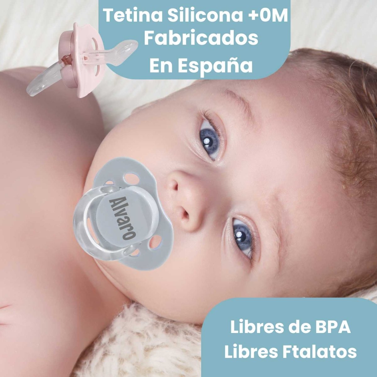 Cesta Bebé Menta - Cestas y canastillas para bebes | Mababyshop - Canastilla Personalizada