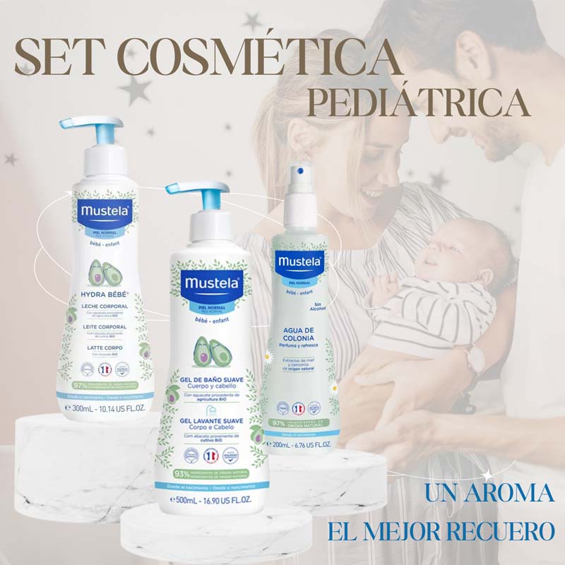 Cesta Dulces Sueños - Cestas y canastillas para bebes - Canastilla bebe Mustela