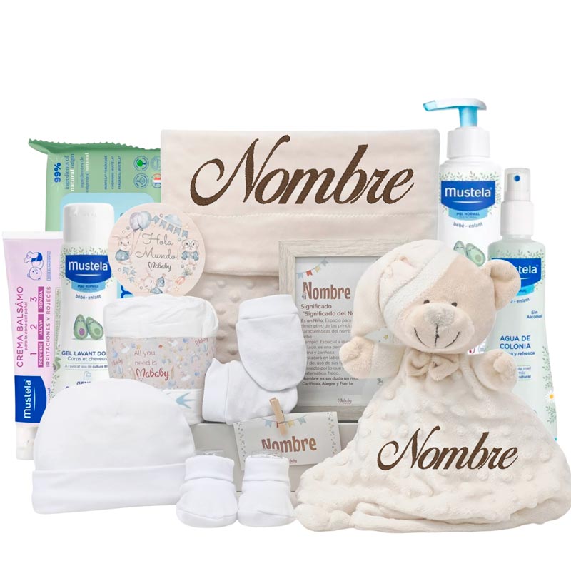 Cesta Velvet Deluxe - Cestas y canastillas para bebes | Mababyshop - Canastillas Mustela