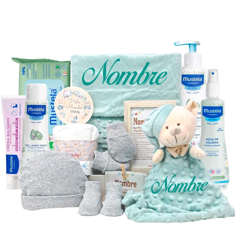 Cesta Velvet Deluxe - Cestas y canastillas para bebes | Mababyshop - Canastillas Mustela