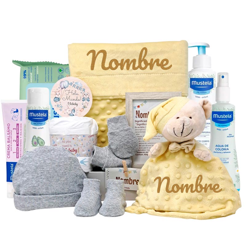 Cesta Velvet Deluxe - Cestas y canastillas para bebes | Mababyshop - Canastillas Mustela