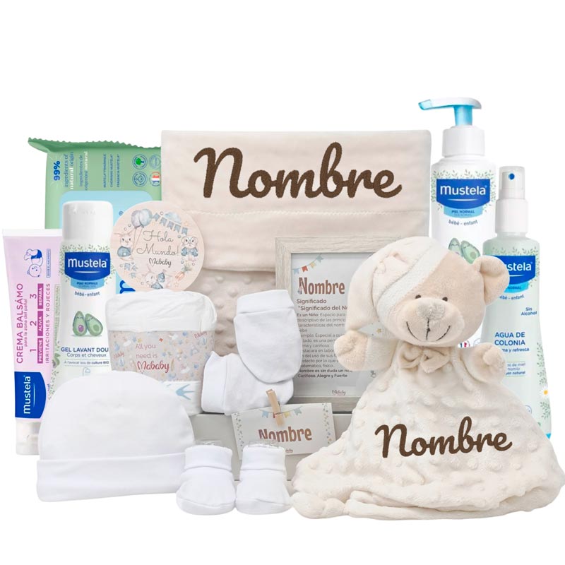 Cesta Velvet Deluxe - Cestas y canastillas para bebes | Mababyshop - Canastillas Mustela