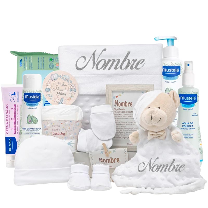 Cesta Velvet Deluxe - Cestas y canastillas para bebes | Mababyshop - Canastillas Mustela
