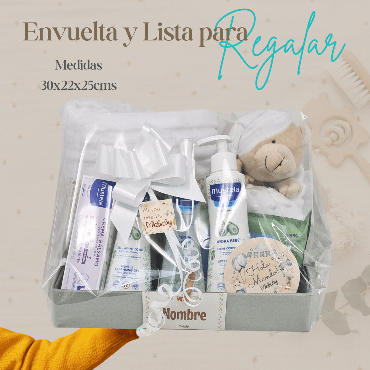 Cesta Velvet Deluxe - Cestas y canastillas para bebes | Mababyshop - Canastillas Mustela