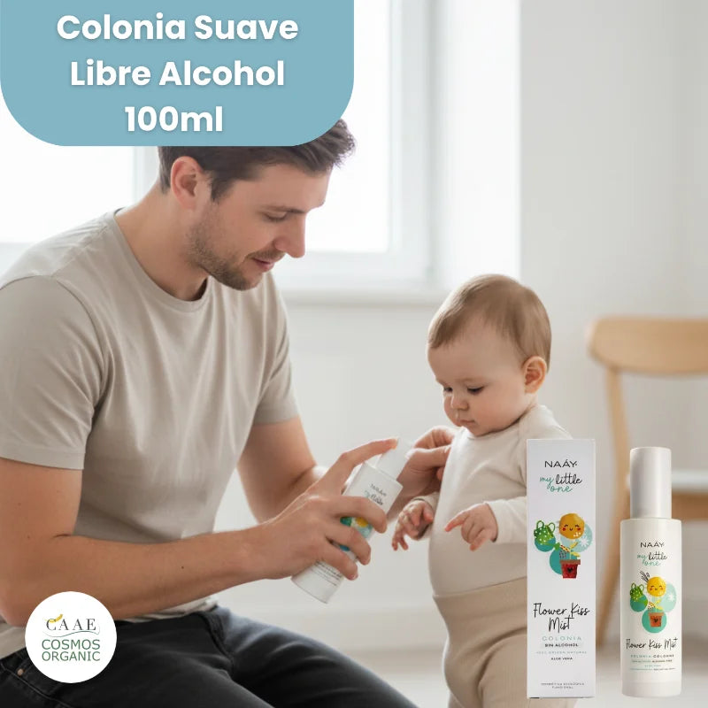 Colonia suave libre alcohol 100ml para bebé niño, spray floral sin alcohol, cuidado delicado