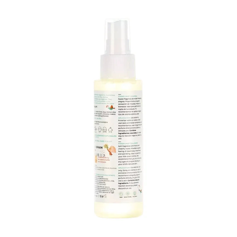 Spray suave para ropa de bebé con fragancia natural, ideal para regalos de nacimiento y cuidado delicado