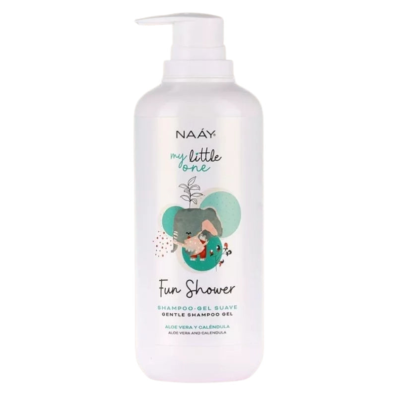 Champú gel suave para bebé con aloe vera y caléndula, ideal para niño o niña