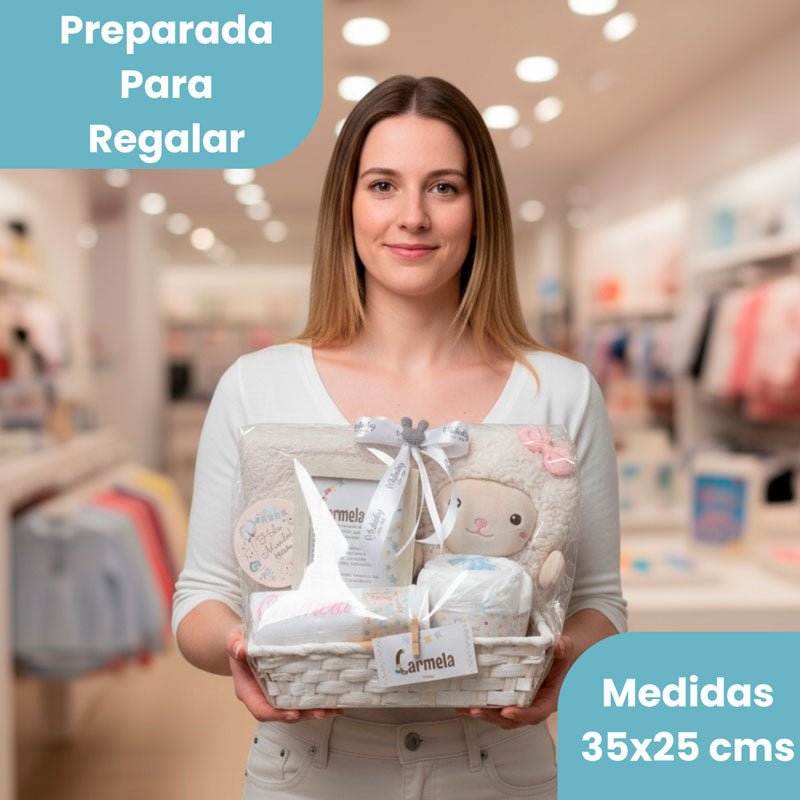 Happy Animals Ovejita - Cestas y canastillas para bebes | Mababyshop - cesta personalizada bebe