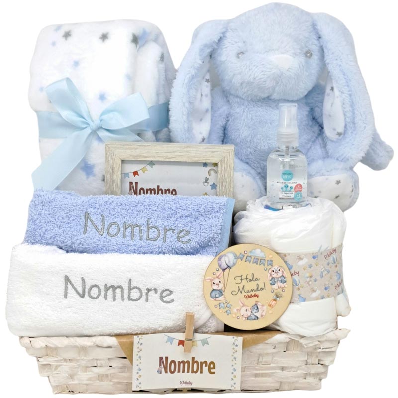 Happy Animals - Cestas y canastillas para bebes - Canastilla Bebe Personalizada