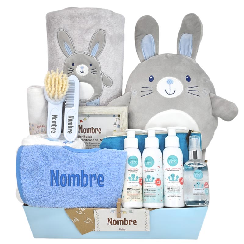 Happy Rabbits Deluxe - Cestas y canastillas para bebes - Cesta Bebe Farmacia