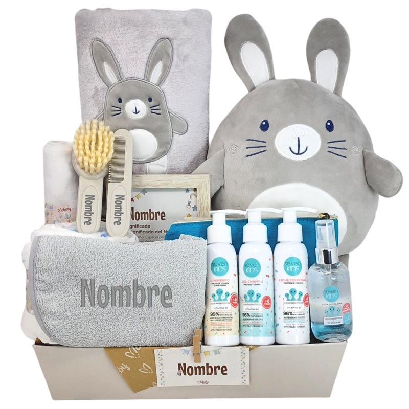 Happy Rabbits Deluxe - Cestas y canastillas para bebes - Cesta Bebe Farmacia