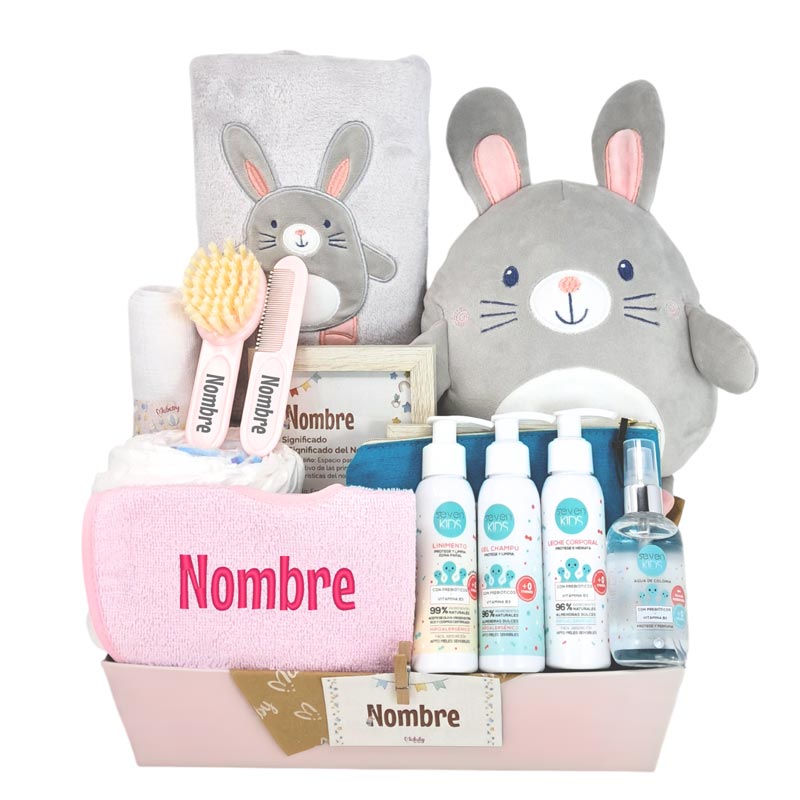 Happy Rabbits Deluxe - Cestas y canastillas para bebes - Cesta Bebe Farmacia