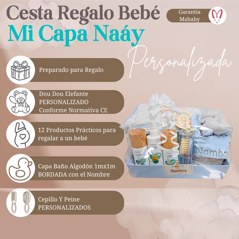 Mi Capa Naay - Cestas y canastillas para bebes - Canastilla Bebe Personalizada