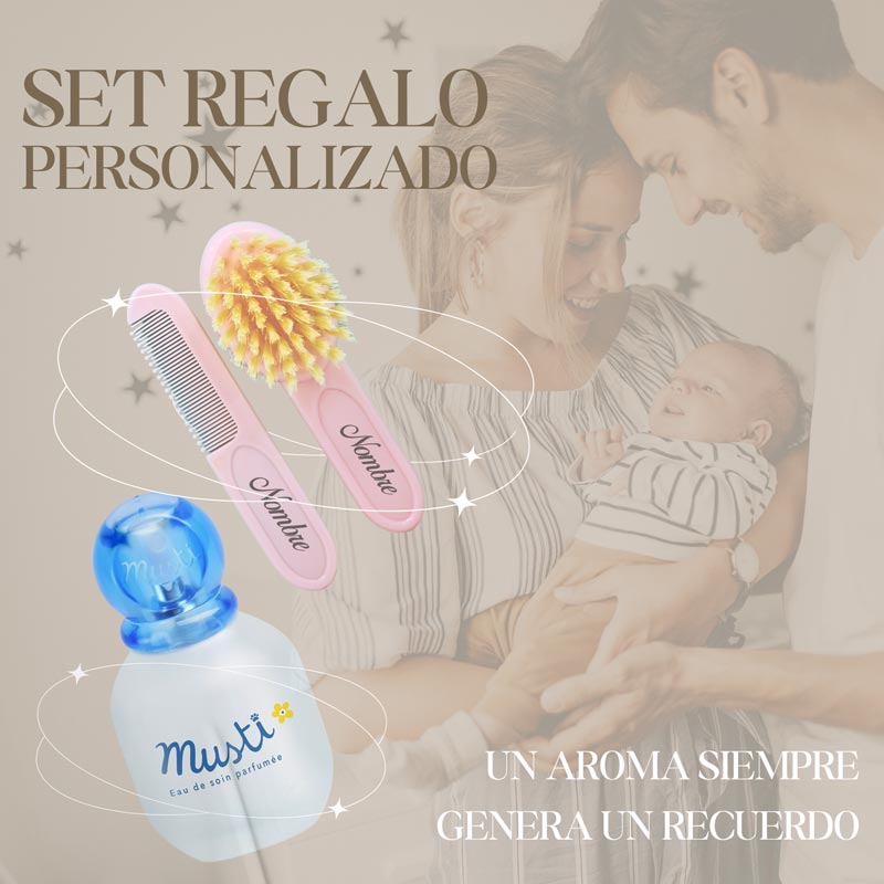 Mi Esencia Musti - Cestas y canastillas para bebes - Set regalo bebe