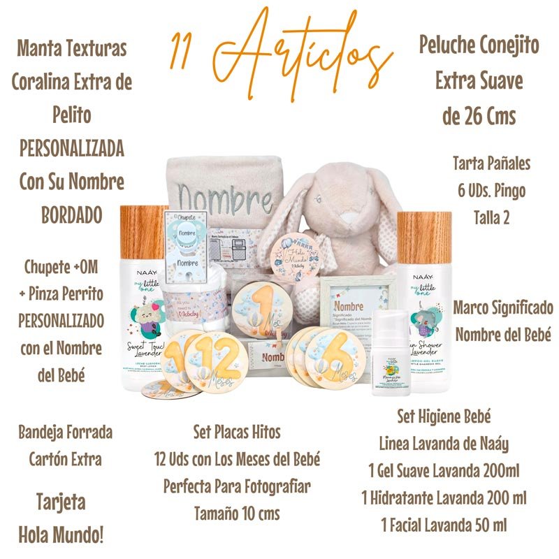 Mi Peluche Deluxe - Cestas y canastillas para bebes | Mababyshop - Canastilla Personalizada