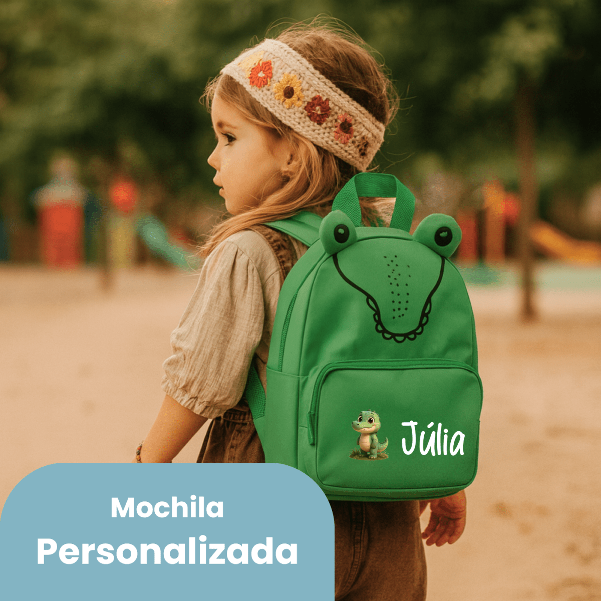 Mi primera Mochila Cocodrilo - Cestas y canastillas para bebes | Mababyshop - Mabybox