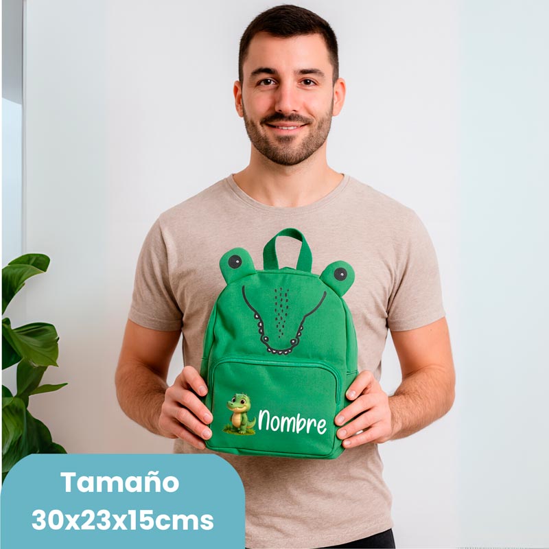 Mi primera Mochila Cocodrilo - Cestas y canastillas para bebes | Mababyshop - Mabybox