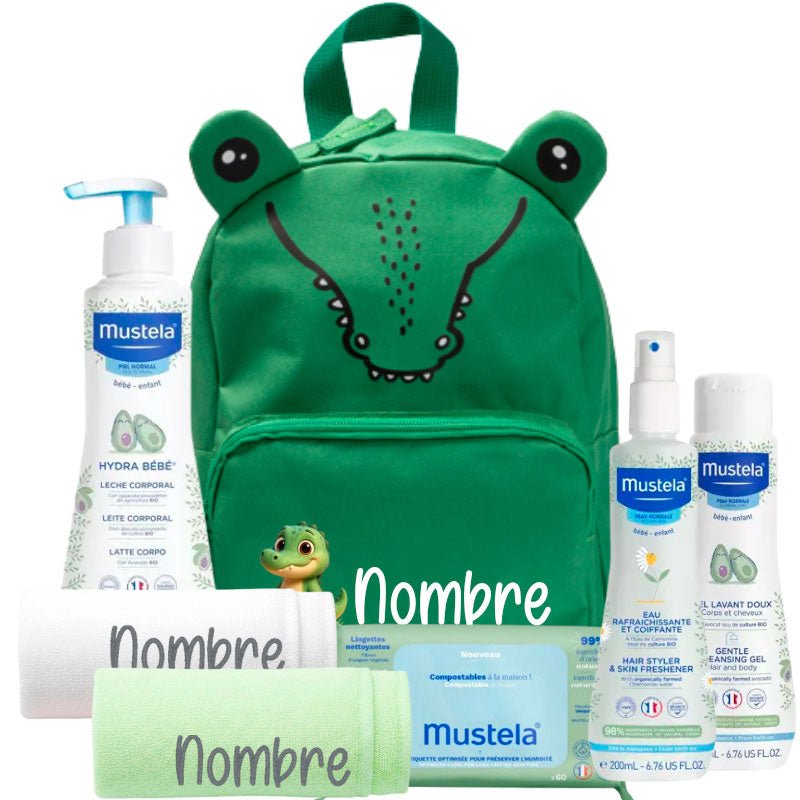 Mi primera Mochila Cocodrilo - Cestas y canastillas para bebes | Mababyshop - Mabybox