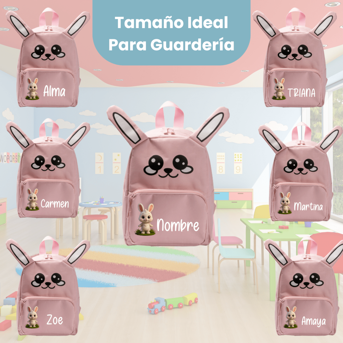 Mi primera Mochila Conejito - Cestas y canastillas para bebes | Mababyshop - Mabybox