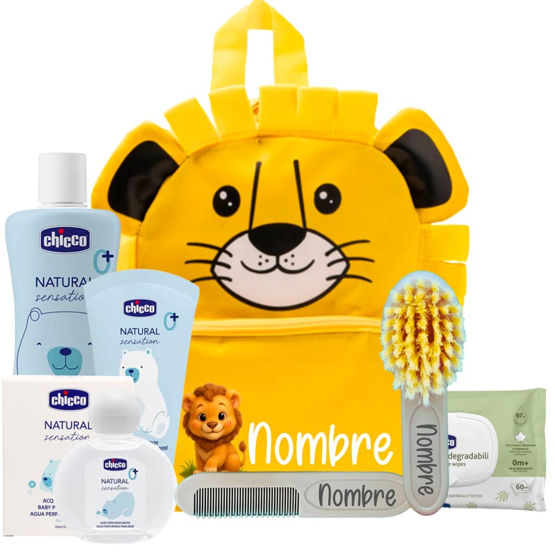 Mi primera Mochila Leon - Cestas y canastillas para bebes | Mababyshop - Mabybox