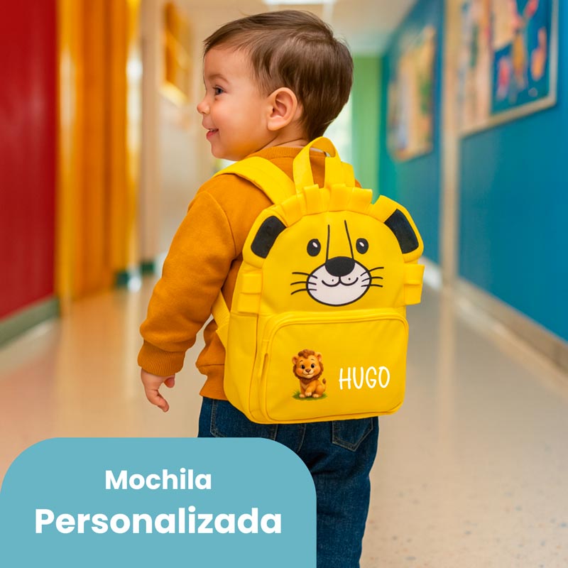 Mi primera Mochila Leon - Cestas y canastillas para bebes | Mababyshop - Mabybox