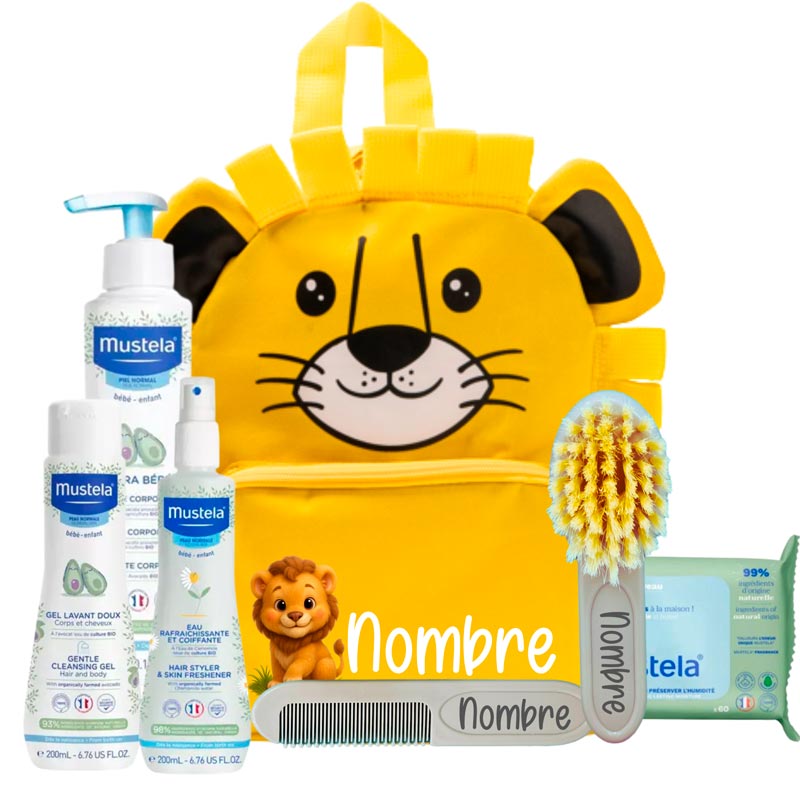 Mi primera Mochila Leon - Cestas y canastillas para bebes | Mababyshop - Mabybox