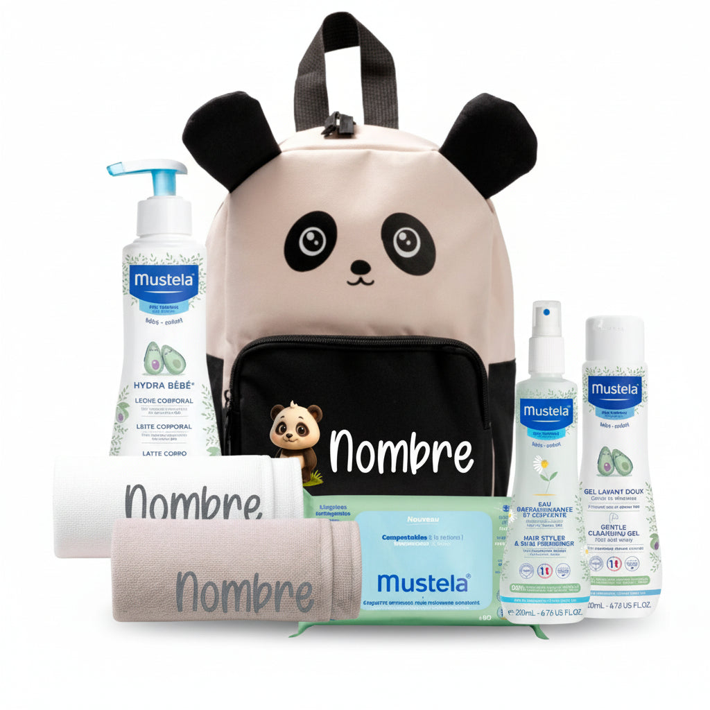 Mi primera Mochila Panda - Cestas y canastillas para bebes | Mababyshop - Mabybox