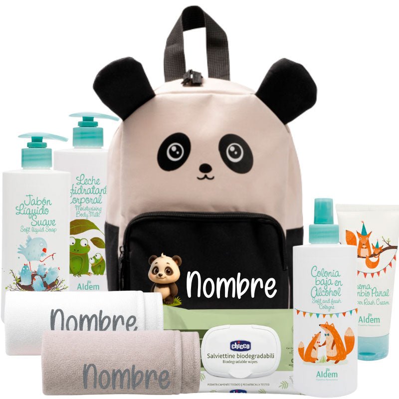 Mi primera Mochila Panda - Cestas y canastillas para bebes | Mababyshop - Mabybox