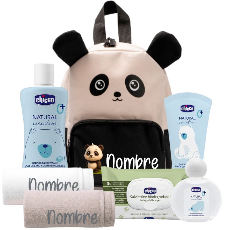 Mi primera Mochila Panda - Cestas y canastillas para bebes | Mababyshop - Mabybox