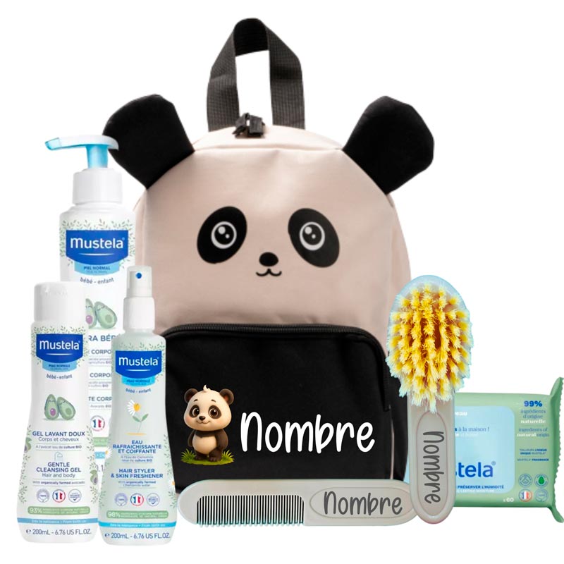 Mi primera Mochila Panda - Cestas y canastillas para bebes | Mababyshop - Mabybox