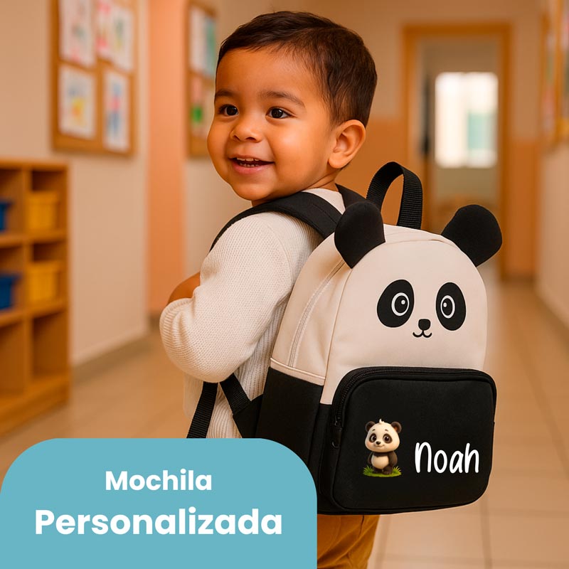 Mi primera Mochila Panda - Cestas y canastillas para bebes | Mababyshop - Mabybox