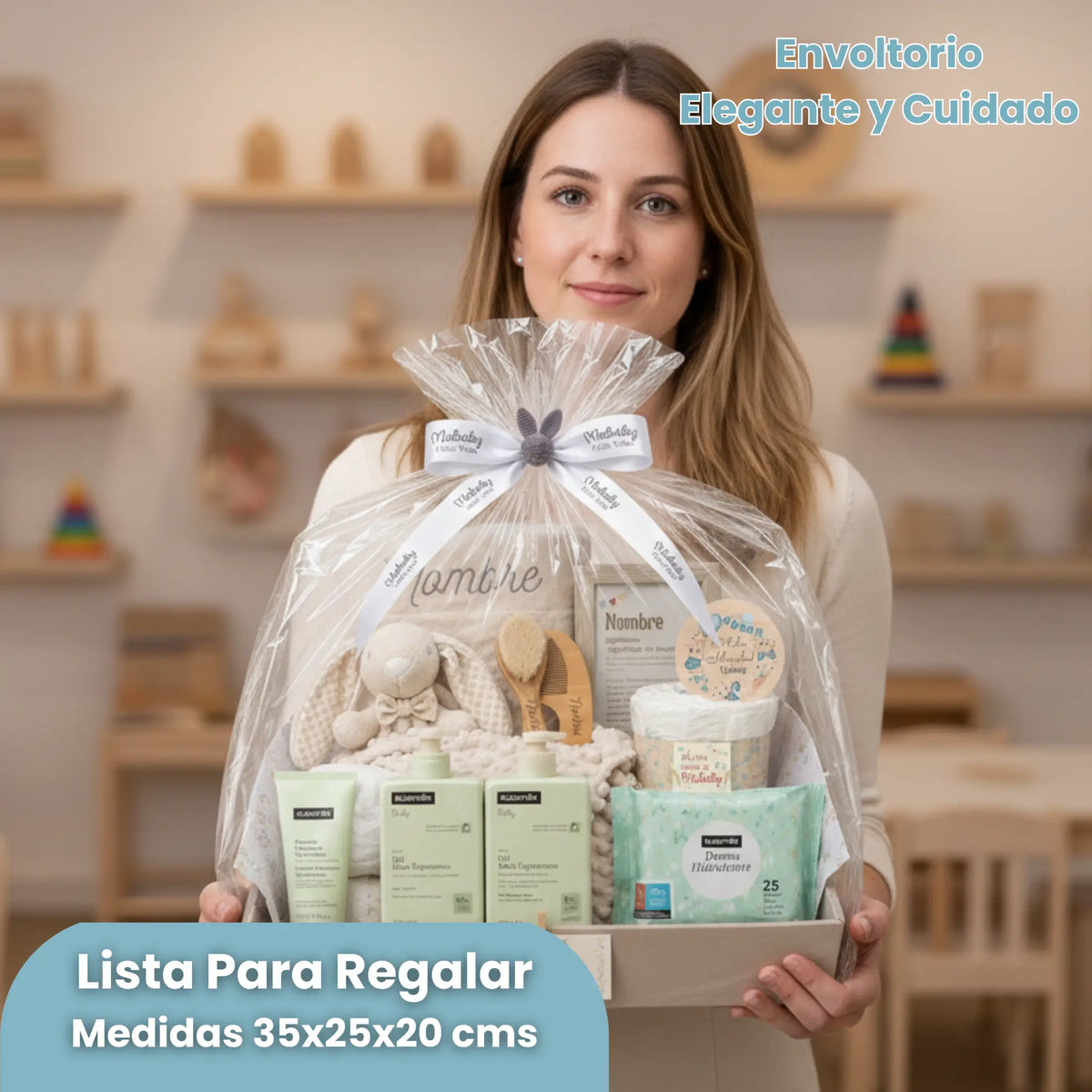 canastilla bebé niño con manta personalizada y suavinex xl