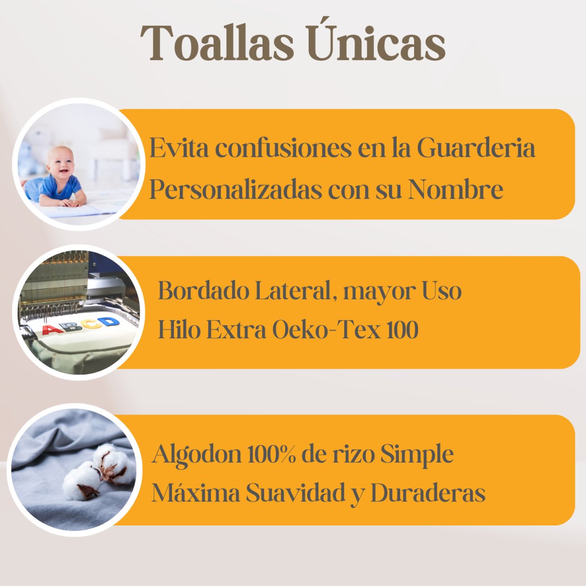 Set Toalla Guardería - Cestas y canastillas para bebes - Toalla Personalizada