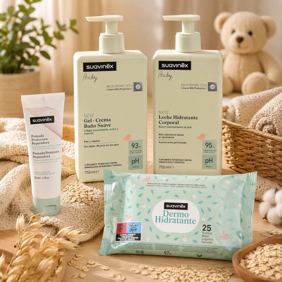 regalo recién nacido niño con set suavinex y pañales